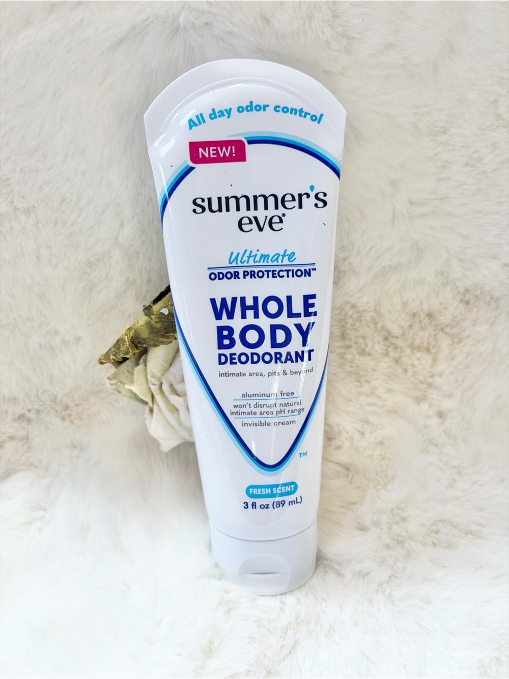 Summers Eve Whole Body Deodorant Ultimate Odor Protection Cream Aluminum Free